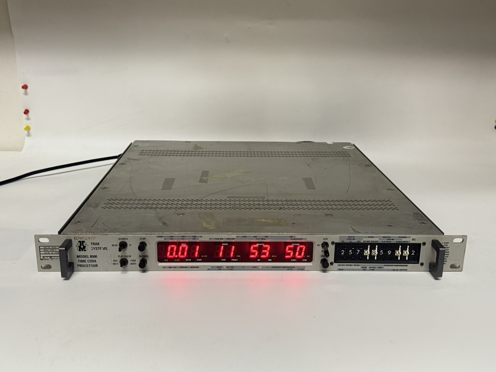 Trak Microwave 8500-12 Time Code Processor 48500-1100-110 System Vintage