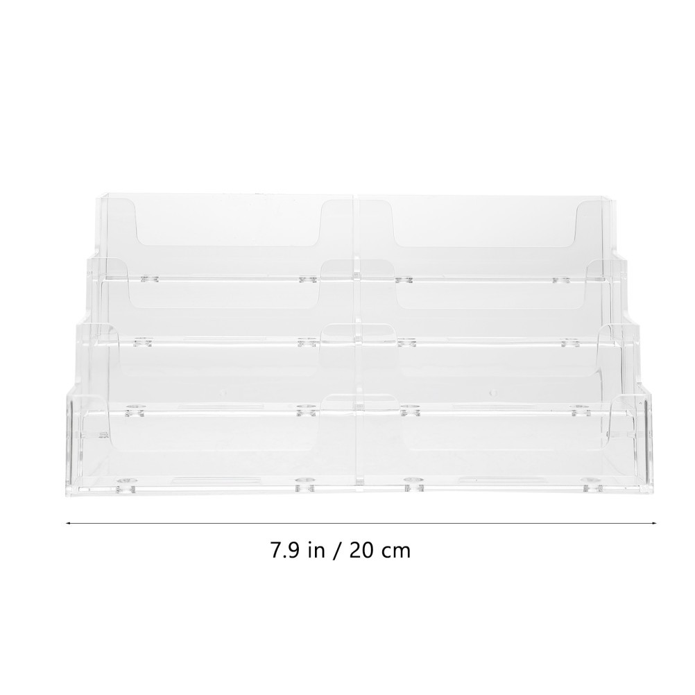 1Pcs Reusable Transparent Table Storage Box Business Case for Office Use