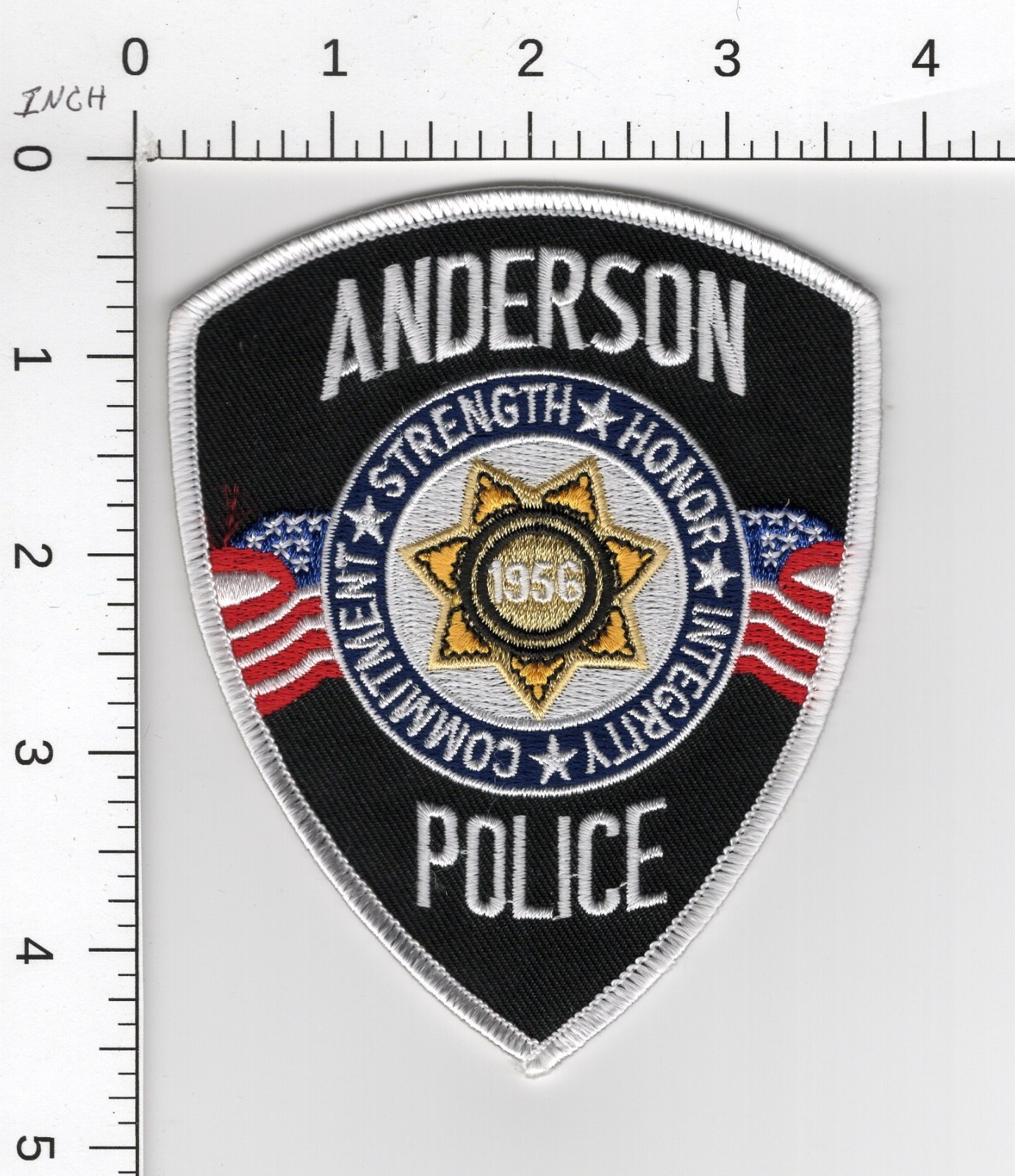 ANDERSON CALIFORNIA ^^^  COLLECTIBLE POLICE EMBROIDERED PATCH