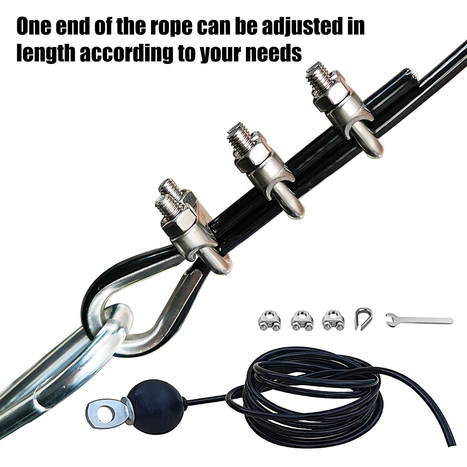 LAT Pulldown Cable Replacement for Home Gym, 78236 Inch Adjustable Length