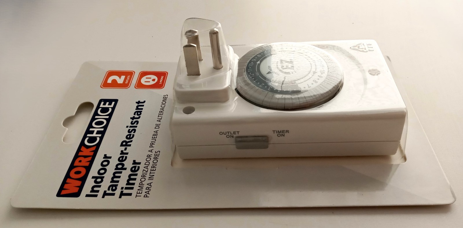 WorkChoice Indoor Tamper-Resistant Timer with 2 Outlets WC1035-4 2pcs
