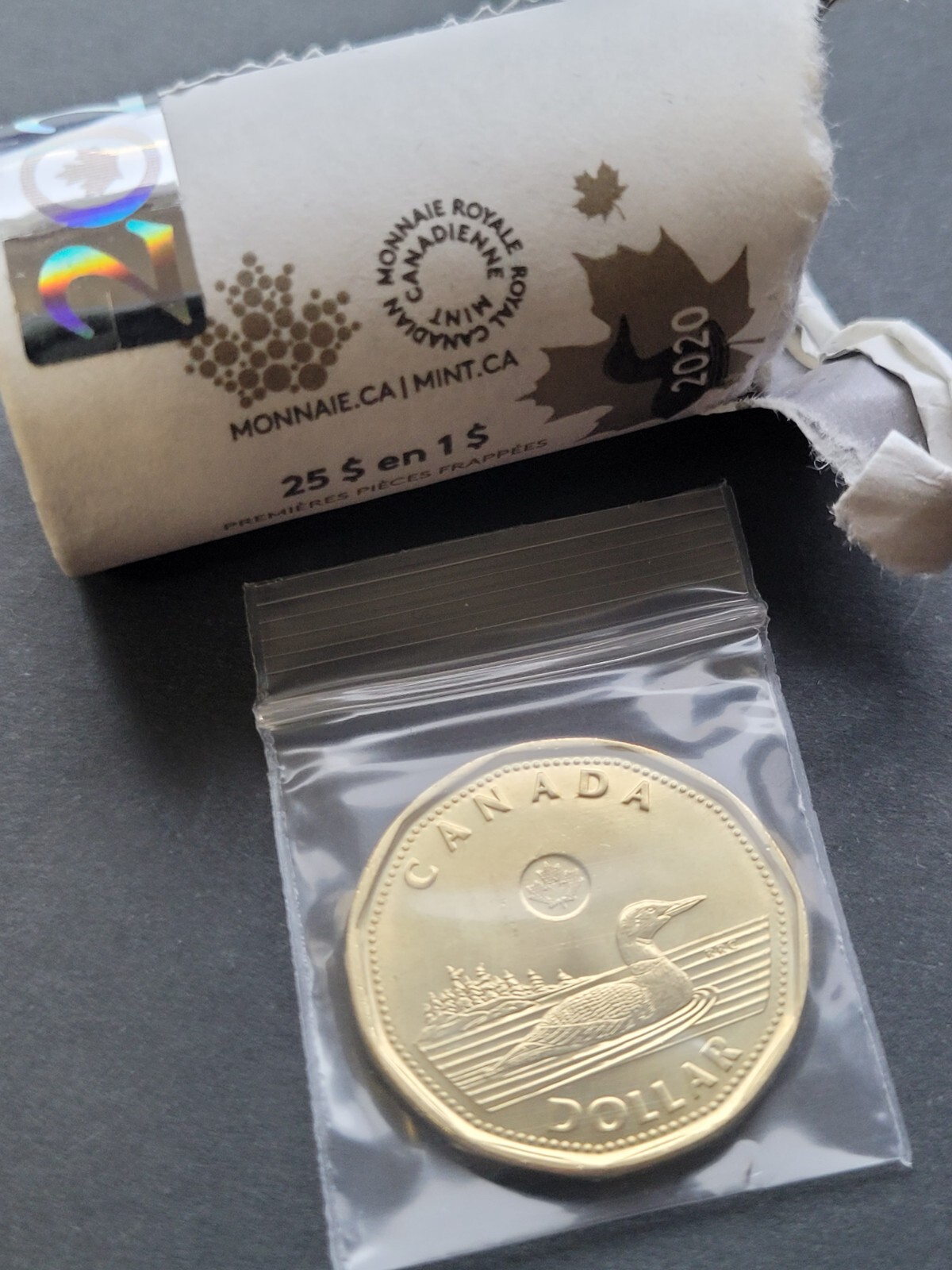 *** CANADA LOONIE 2020 *** MINT FIRST STRIKES SPECIAL WRAP ROLL ***