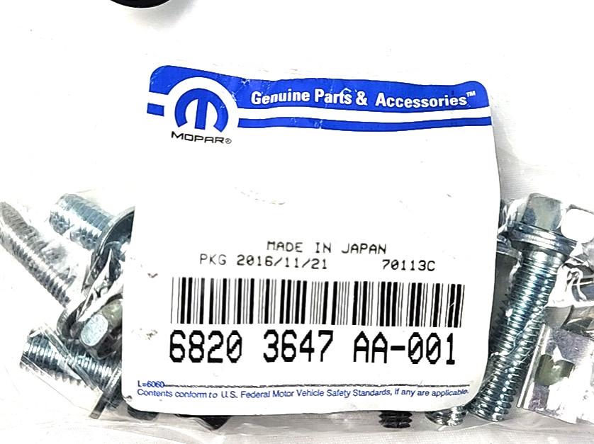 New OEM Mopar Cooling Module Fastener Kit 68203647AA
