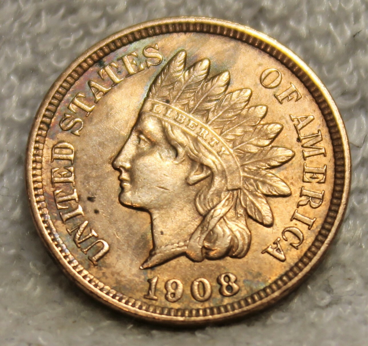 1908 Indian Head Penny Uncirculated