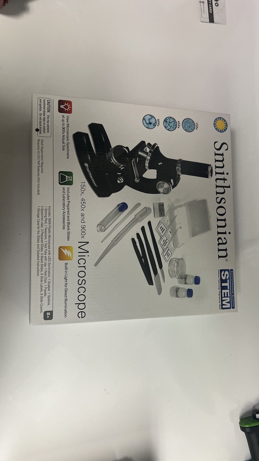 Microscope Kit Kids Ages 8+ STEM Smithsonian