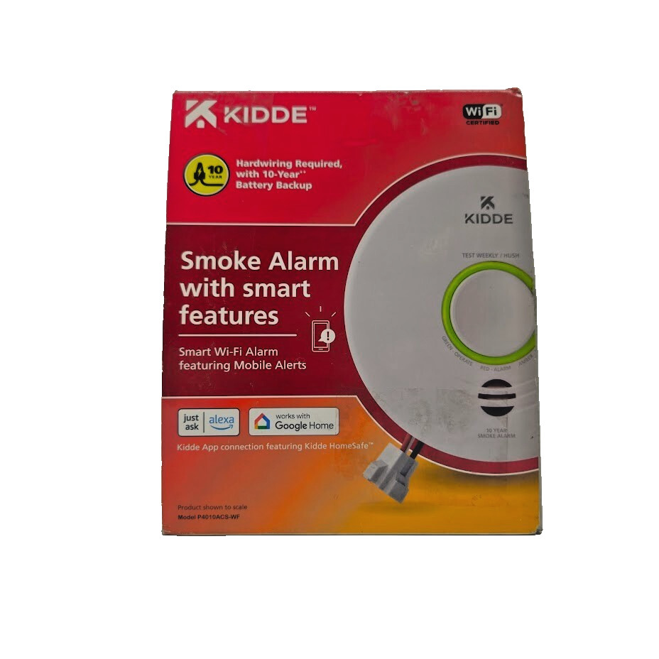 Kiddie Smart Hardwired Wi-Fi Enabled Smoke Detector 21032064 (NO MOUNTING SCREWS