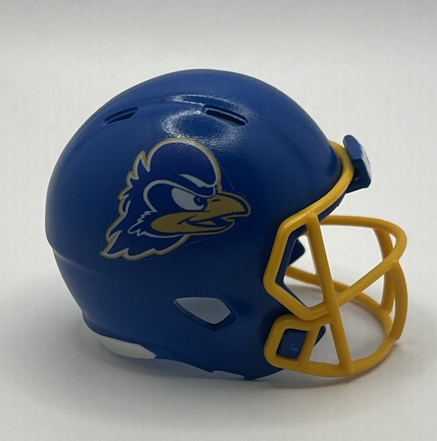 Custom Delaware Blue Hens Pocket Pro Helmet Blue Conference USA