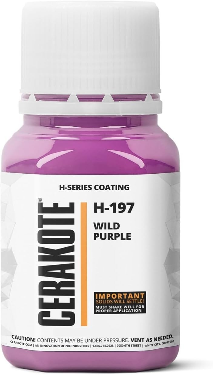 Cerakote H-Series Oven Cure H-197P Wild Purple Ceramic Coating (16oz) Part B