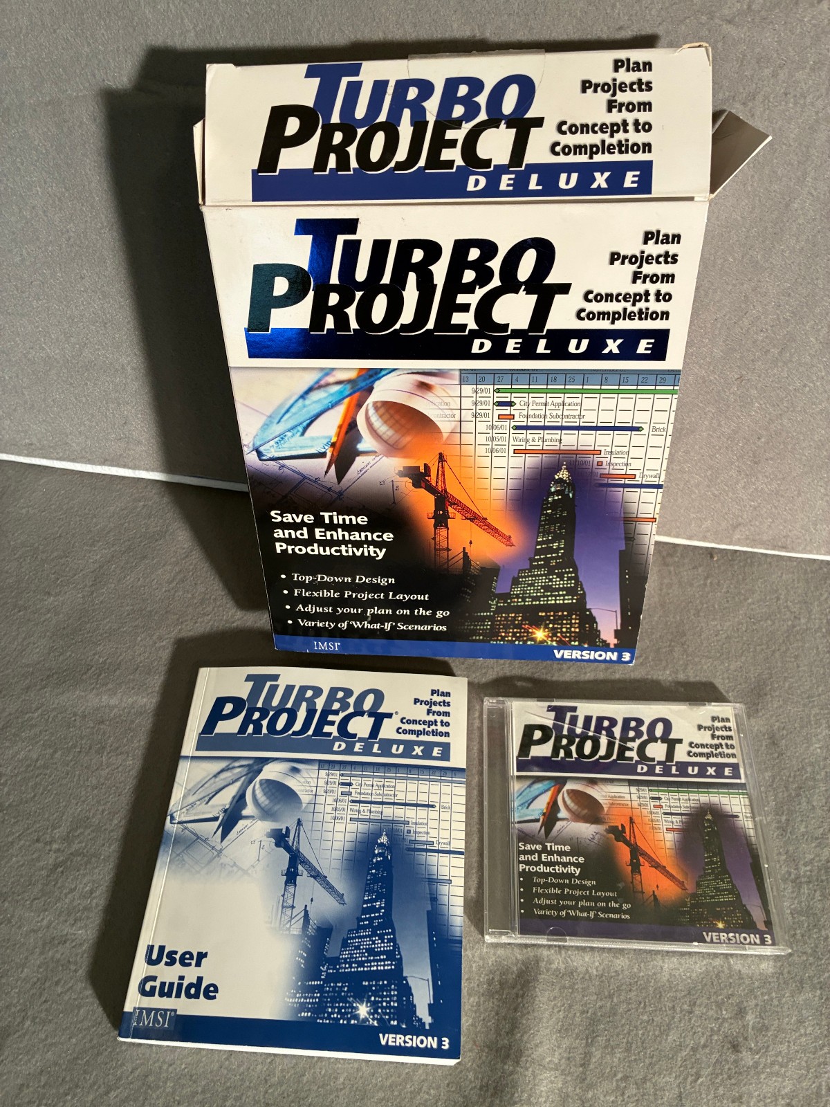 Turbo Project Deluxe Version 3 Windows 95/98 Used