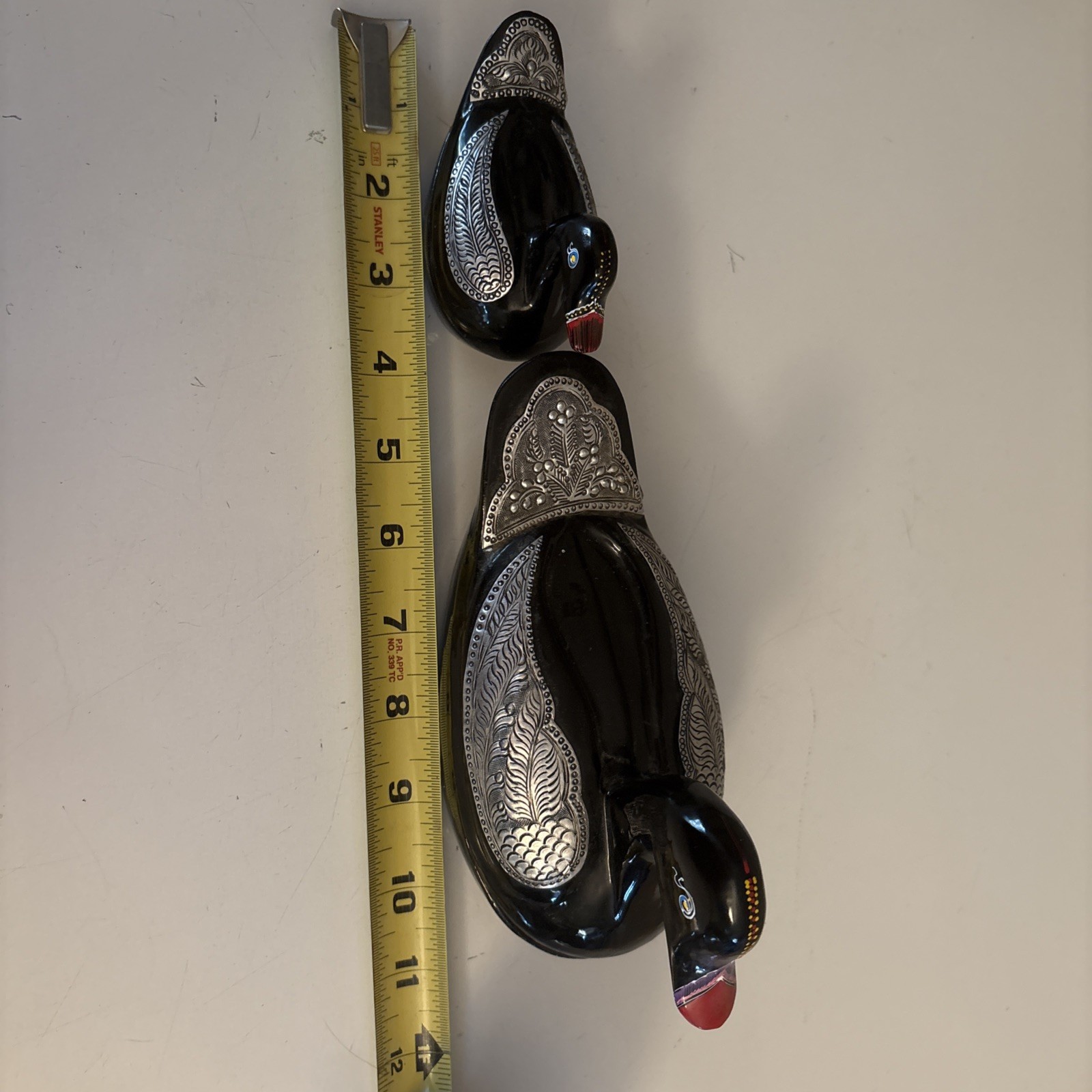 Duck Black Metal Wood Jewely Box
