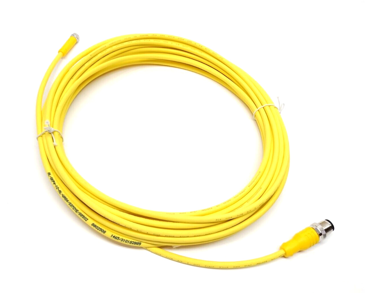 Escha AL-SKP4-10-AL-WAS4/S370YE/S8502 Cordset M8 4-Pin To M12 4-Pin 10m 8802508