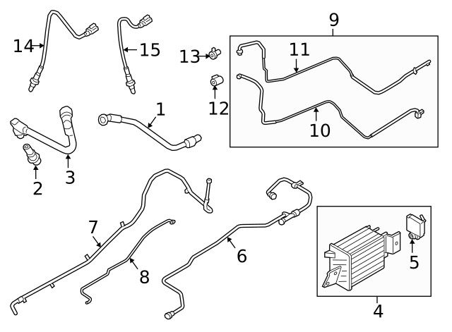 Genuine Ford Oxygen Sensor JL3Z-9G444-B