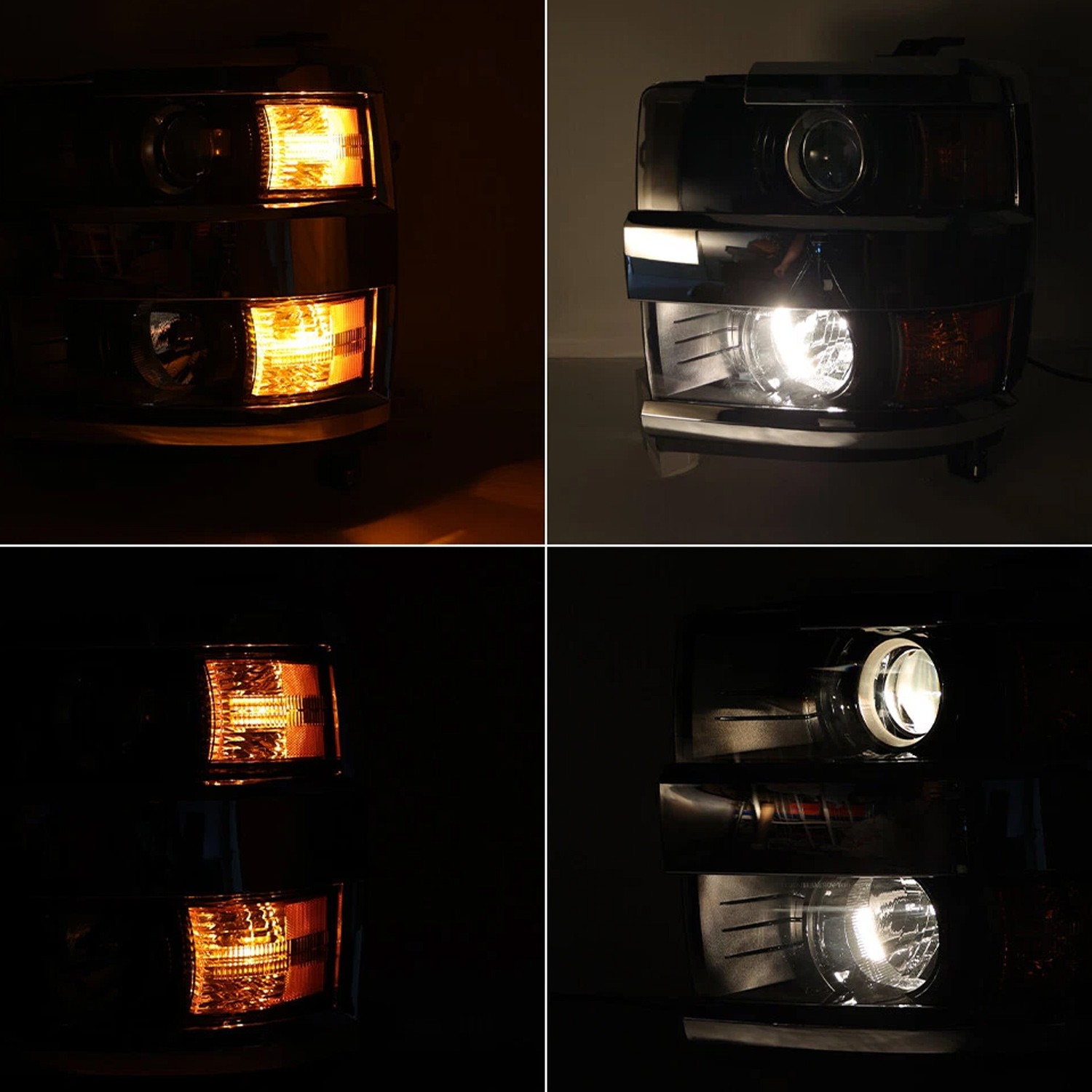 For 2015-2019 Chevy Silverado 2500HD 3500 HID Projector Headlights Left& RIight