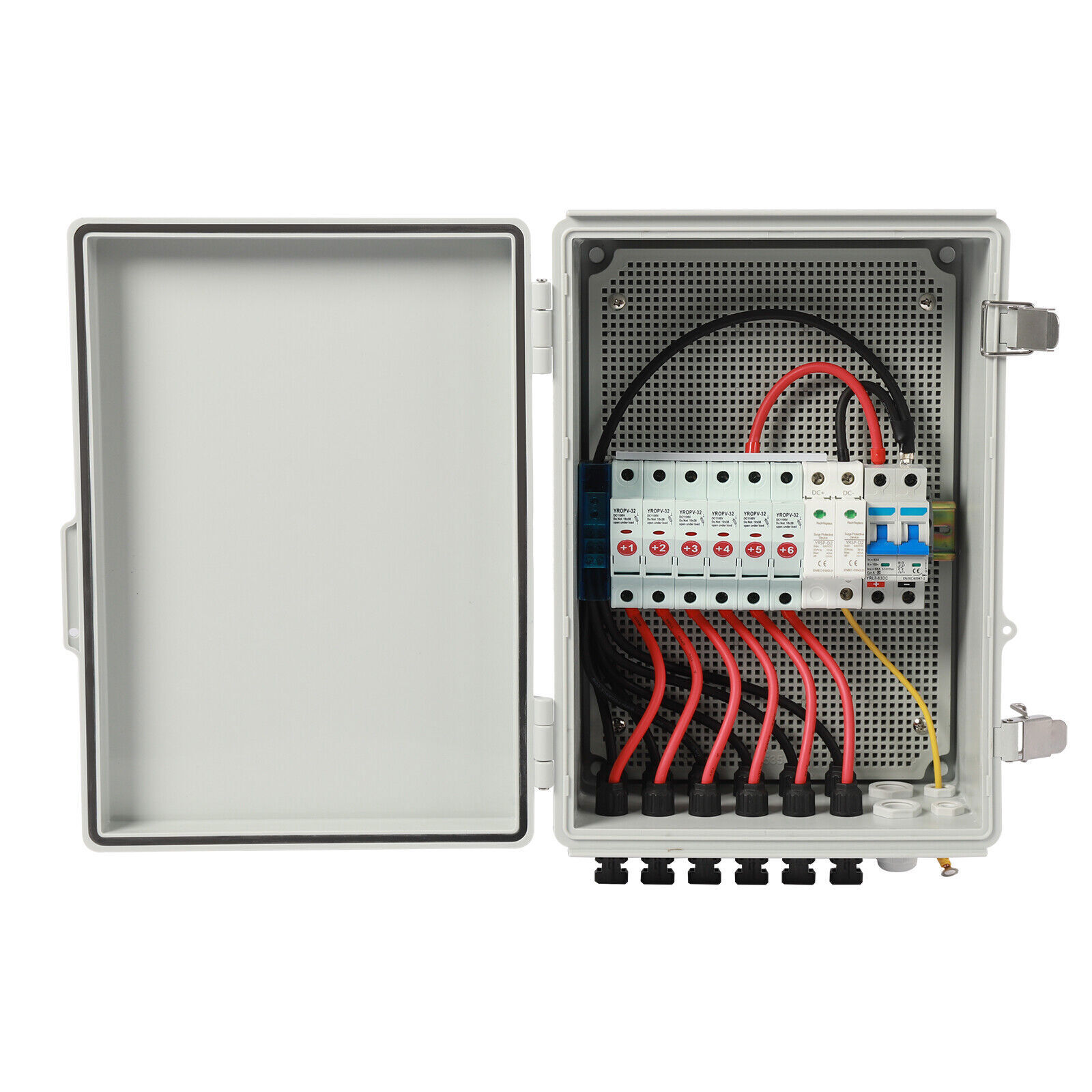 6 STRING SOLAR PV COMBINER BOX CIRCUIT BREAKER JUNCTION BOX FOR SOLAR SYSTEM NEW