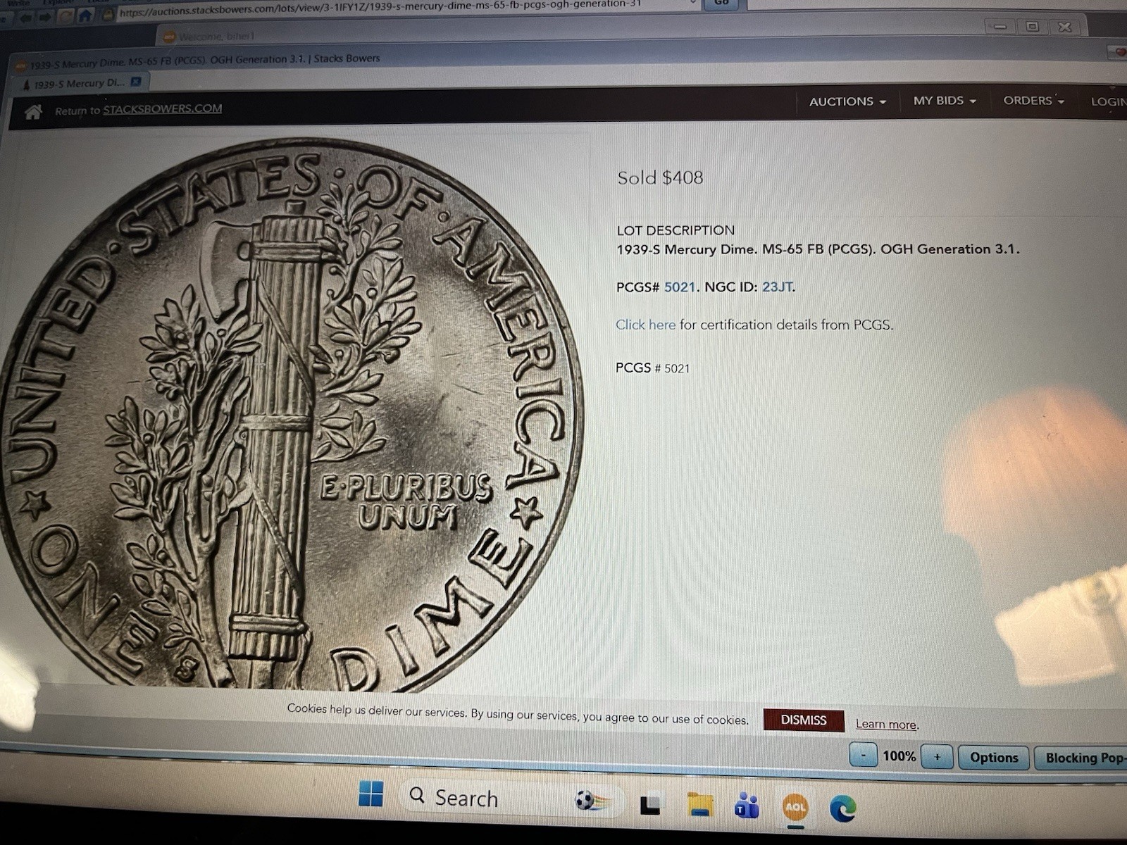 1939 s mercury dime