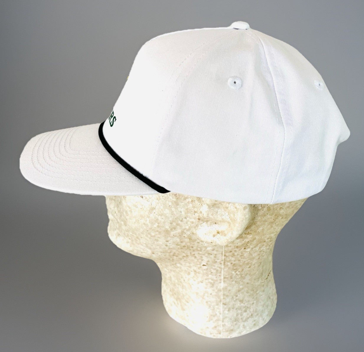 MAKO Masters White Snap Back Hat with Black Rope Quake City Caps