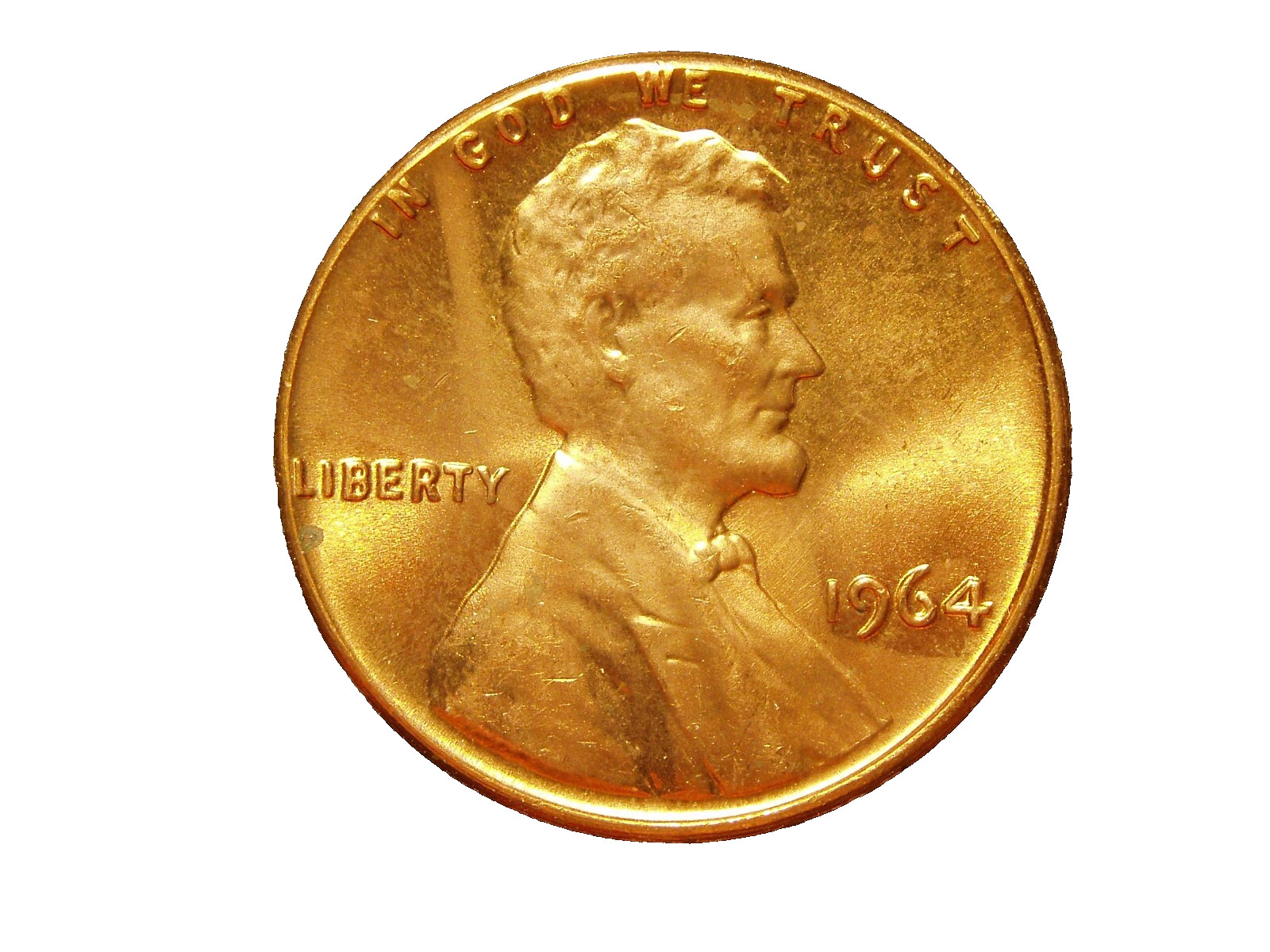 1964  UNC LINCOLN MEMORIAL CENT #15