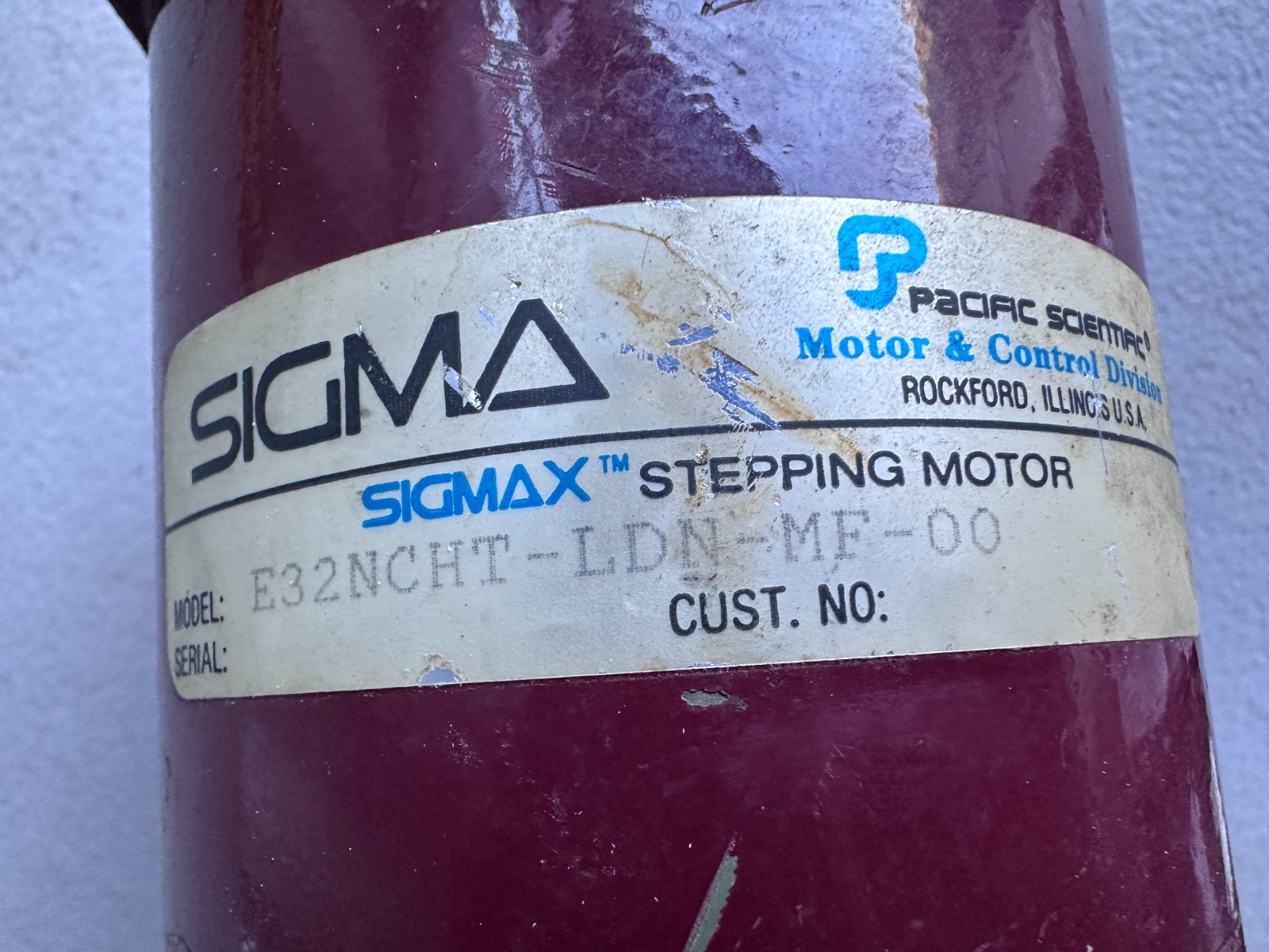 Sigma Sigmax Stepping Motor E32NCHT-LDN-MF-00