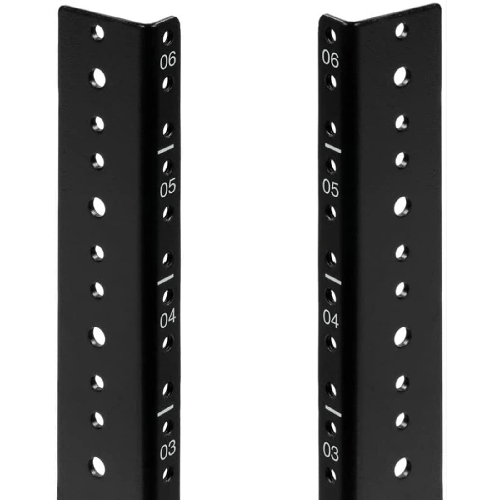 6U Vertical Rack Rail Pair DIY Kit Hardware Network Equipment Server Mount