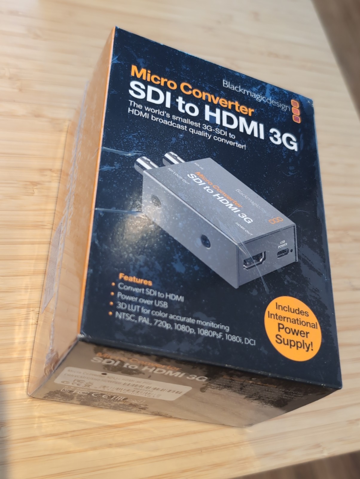 New Sealed Blackmagic Design Micro Converter SDI to HDMI 3G With Power Supply