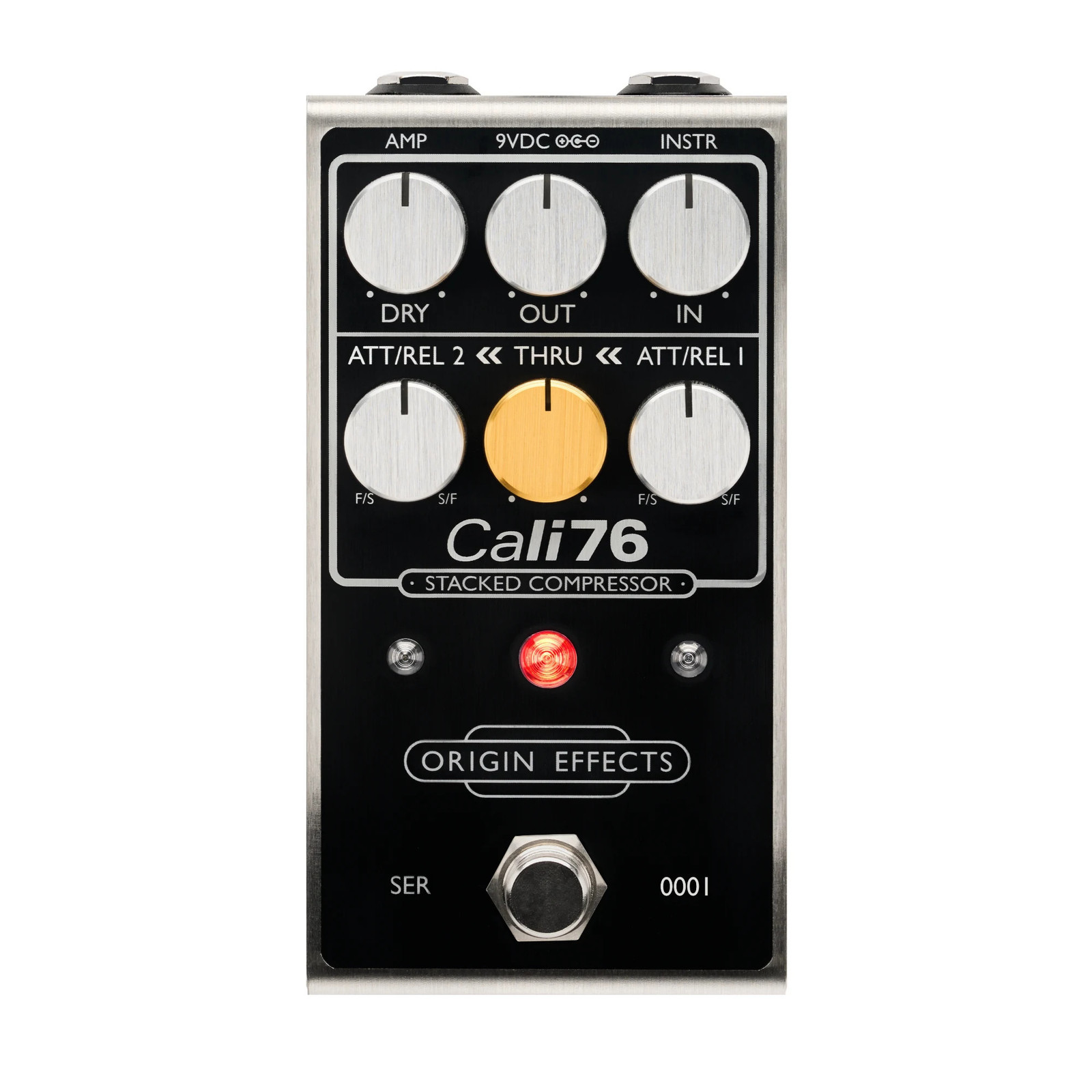 Origin Effects Cali76 Stacked Compressor V2 Effects Pedal, Black