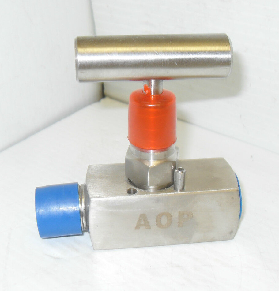 ⭐NEW⭐ AOP 10,000 PSI 1/2"M-NPT X 1/2" F-NPT STAINLESS 316 SS NACE NEEDLE VALVE