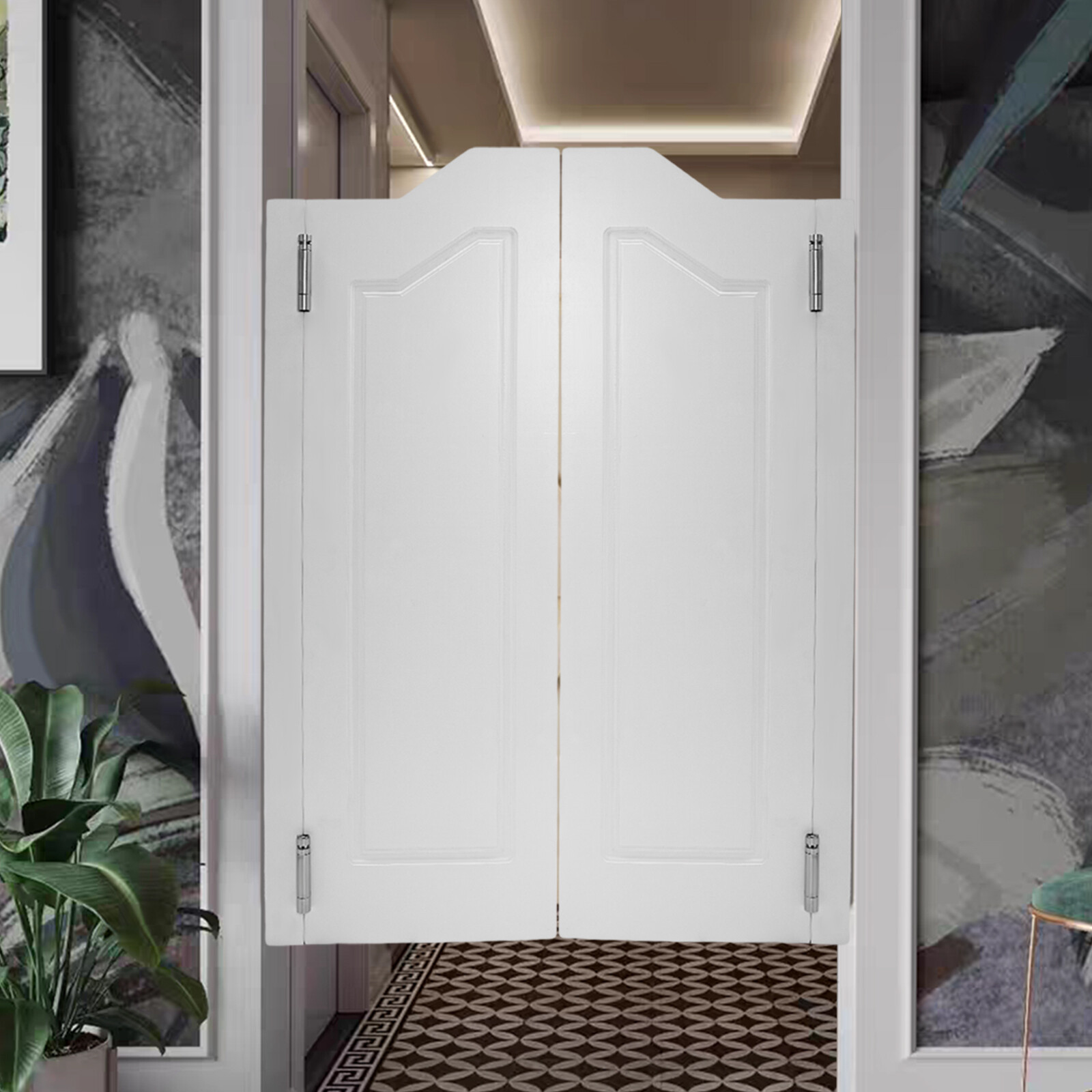 Coffee Doors Half Doors For Doorway Partition Door Wood Counter Doors 1 Pair