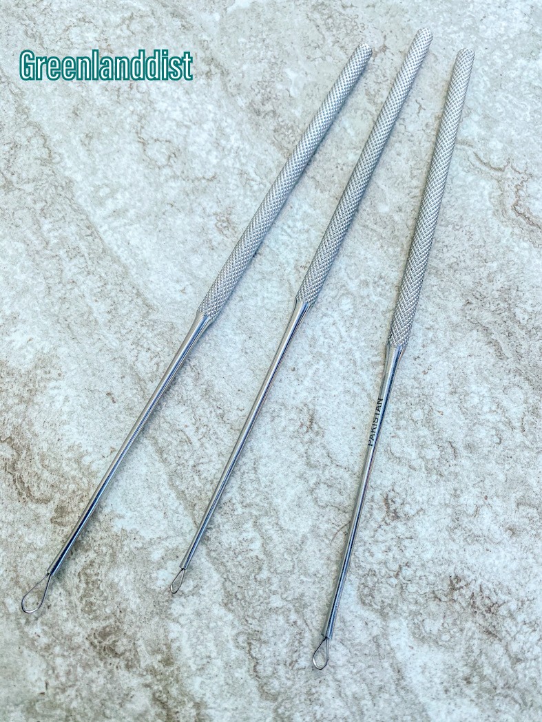 Billeau Ear Loop Set of 3 Pcs (Small, Medium & Large) 6" ENT Surgical Instrumen