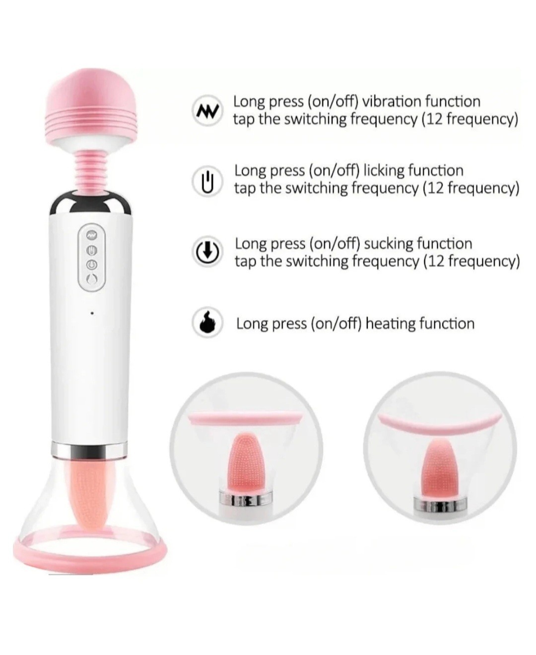 Powerful Multi-Speed Magic Vibrating Massager Wand Full Body USB Rechargeable