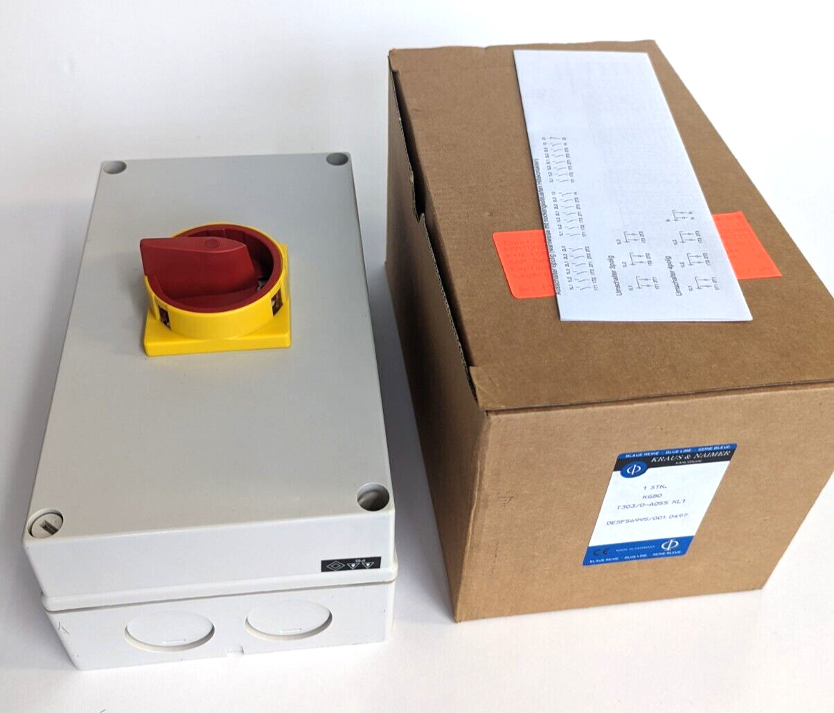 KRAUS & NAIMER KG80 T303/D-A055 KL1 L DESF56995/100 0497 NEW/ORIGINAL PACKAGING