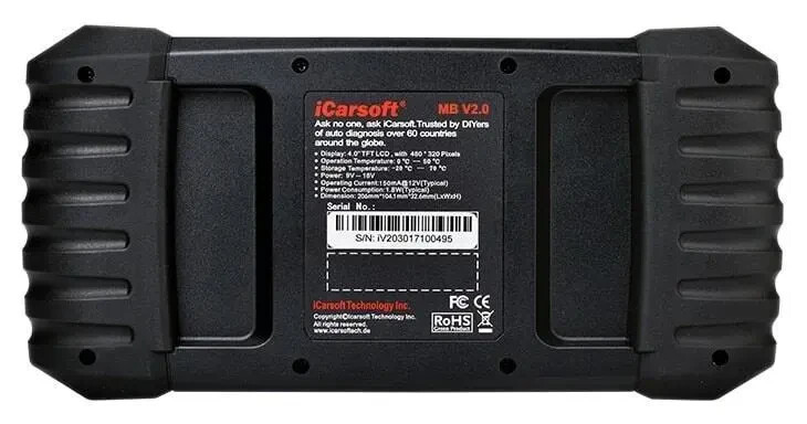 iCarsoft MB V2.0 - For SMART (MB) Professional Diagnostic Tool - Official Outlet