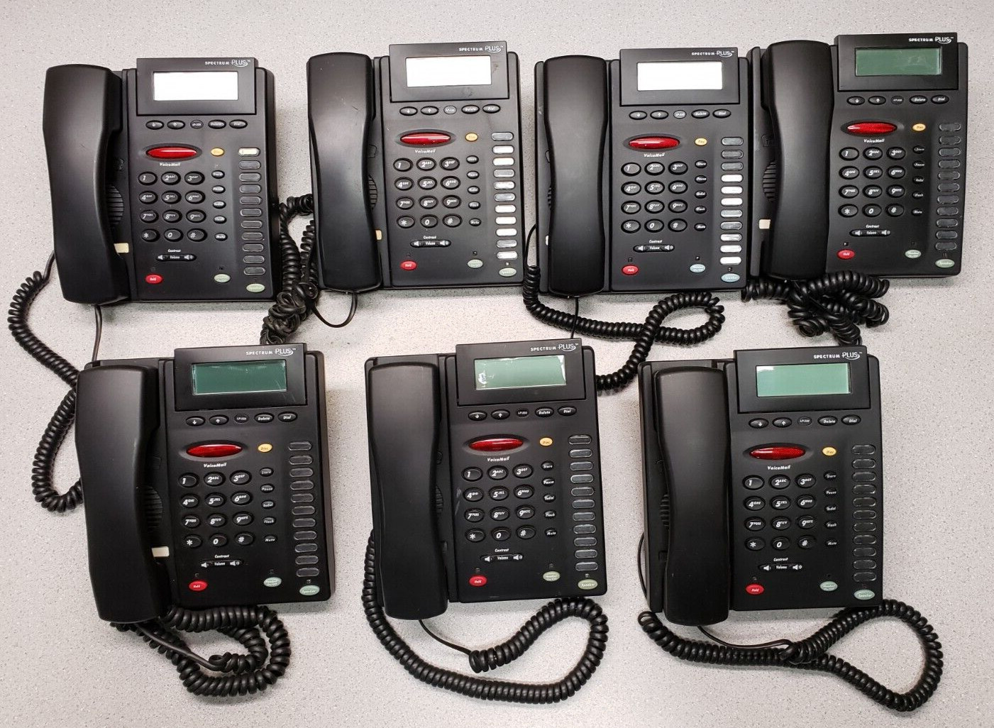 Lot of 7 Spectrum Plus Telematrix LP-550 Wired Telephone ZX0812100249 195551