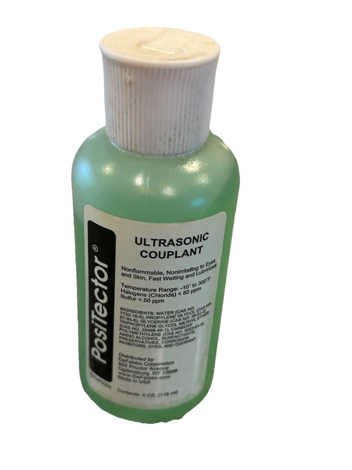 DeFelsko Gel_P 4 oz Ultrasonic Gel Couplant, for PosiTector UTG, Each