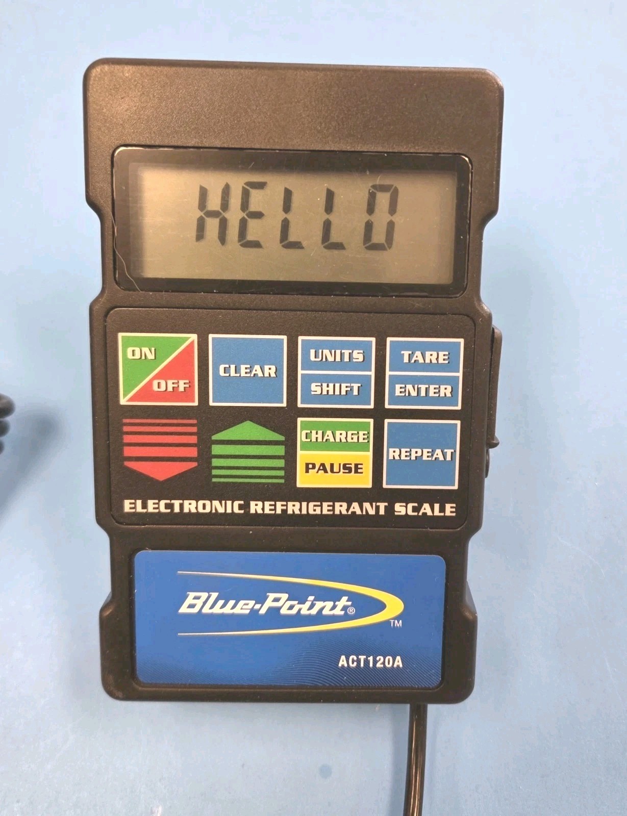 BLUE POINT REFRIGERANT SCALE ACT120A WITH CASE / VERY GOOD CONDITION!