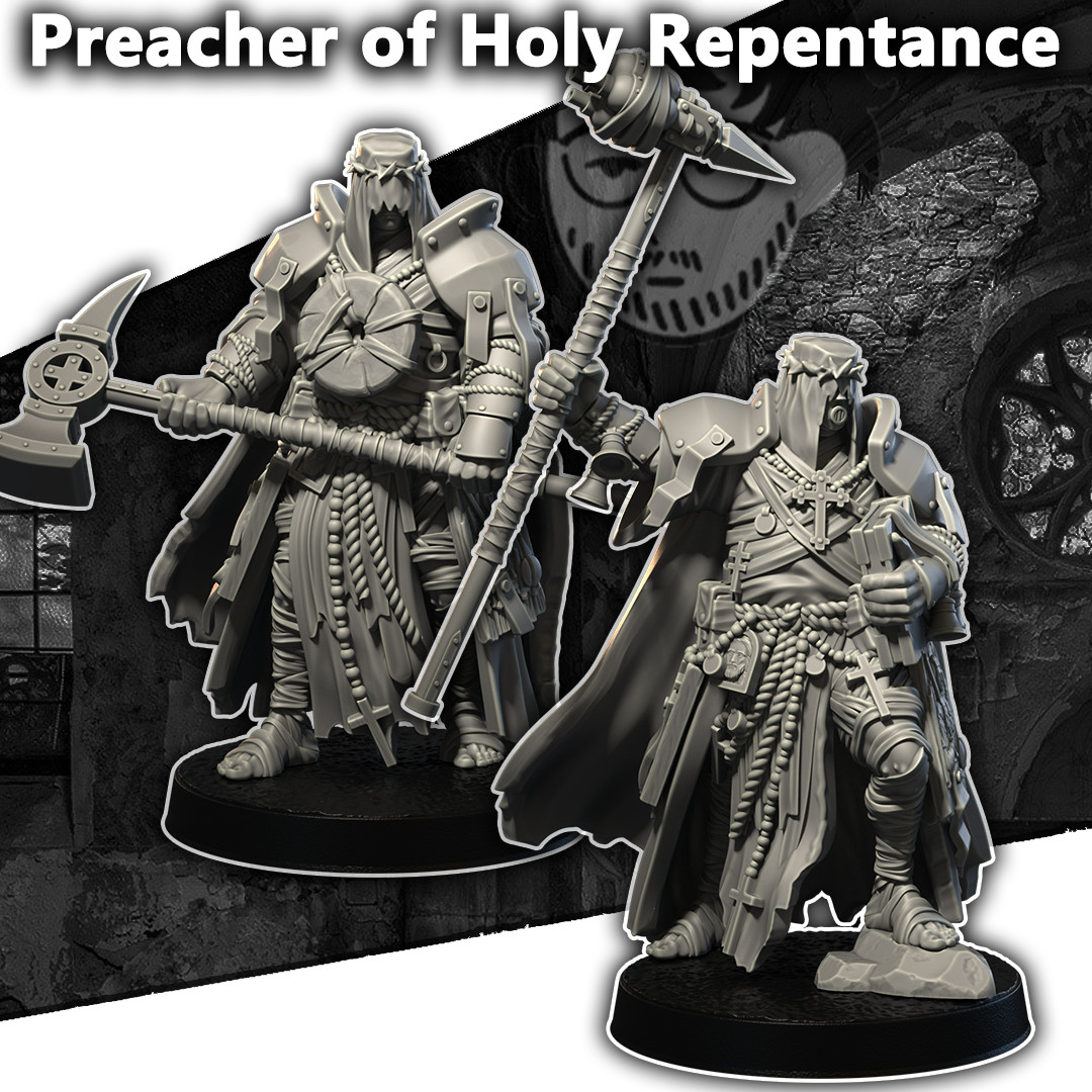 Dimomodels - 1-3 Preacher of Repentance - Grimdark Crusade Pilgrims of The Faith