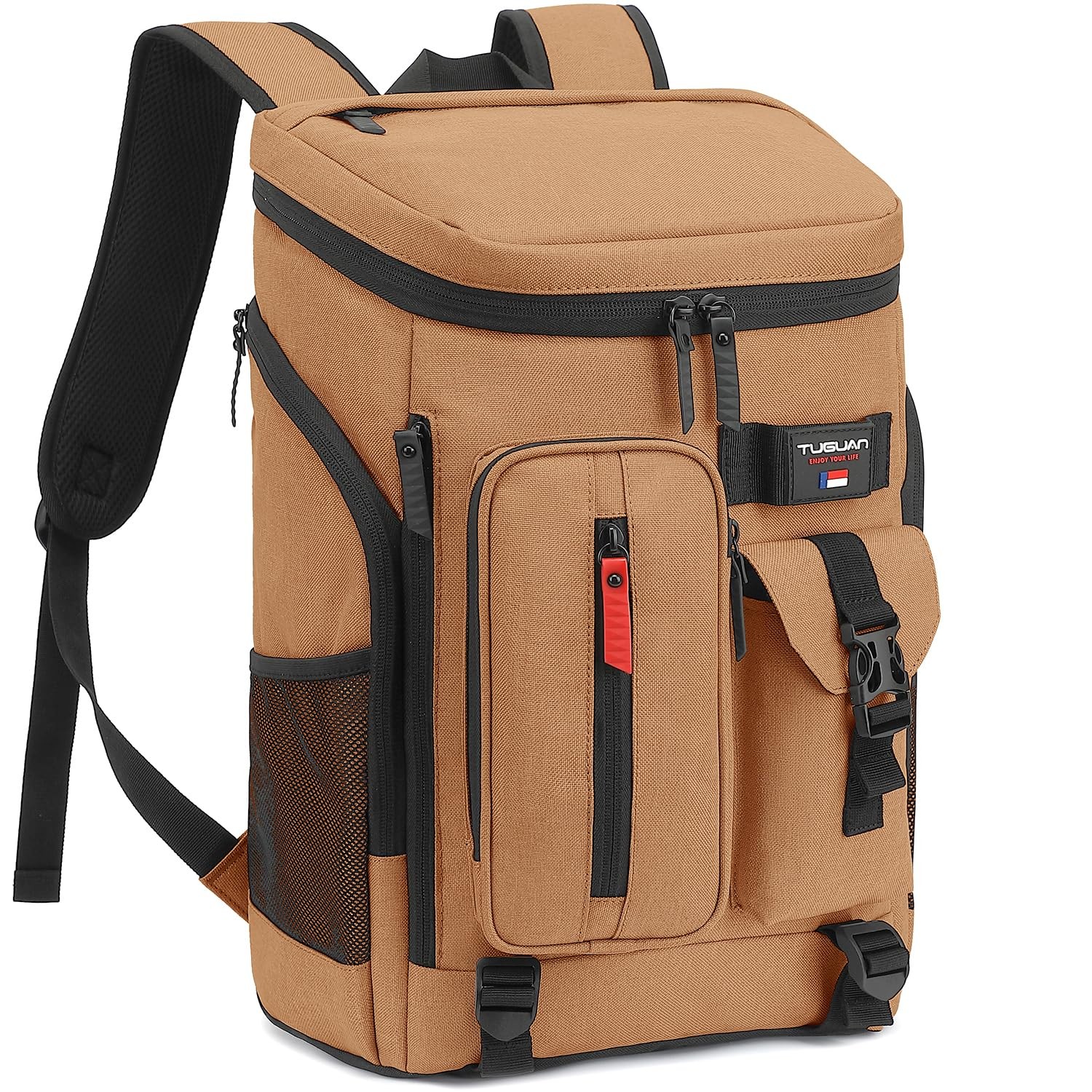 36 Can Insulated Backpack Cooler Leakproof Soft Bag Thermal Hiking Picnic