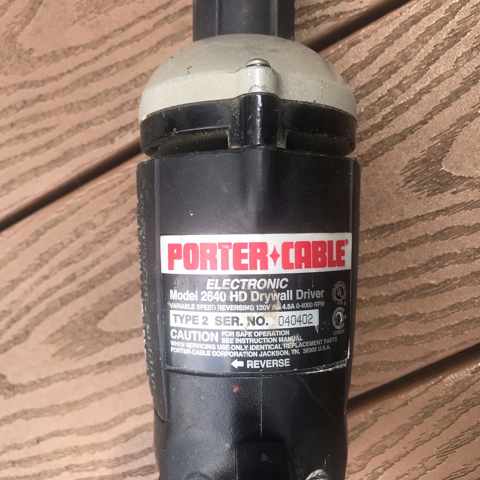 Porter Cable Electronic Drywall Driver Model 2640 HD