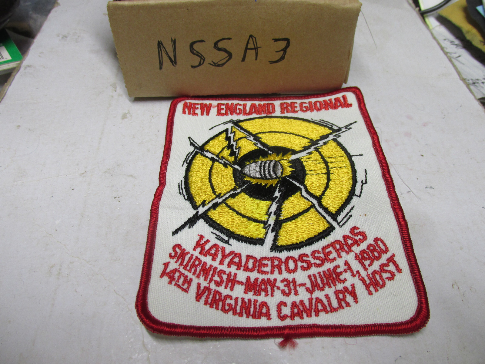 [NSSA3] North south skirmish Assn, NSSA new England 14th cloth patch