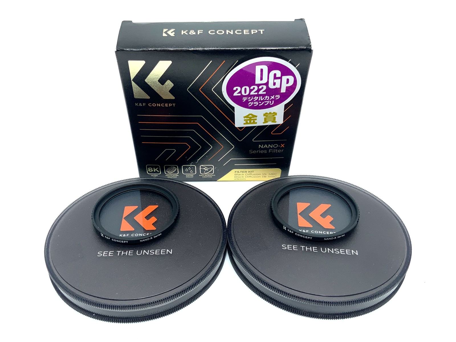 K&F Concept Filter Kit Nano-X MRC Black Diffusion 1/4 1/8 49mm