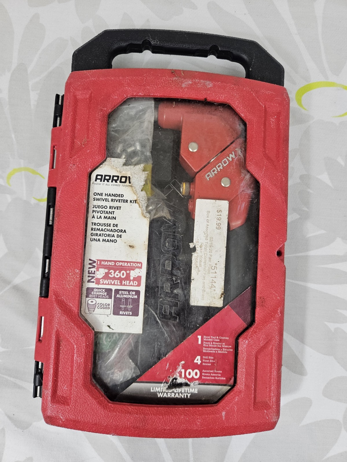 Arrow RT187SHK One Handed Swivel Riveter Kit