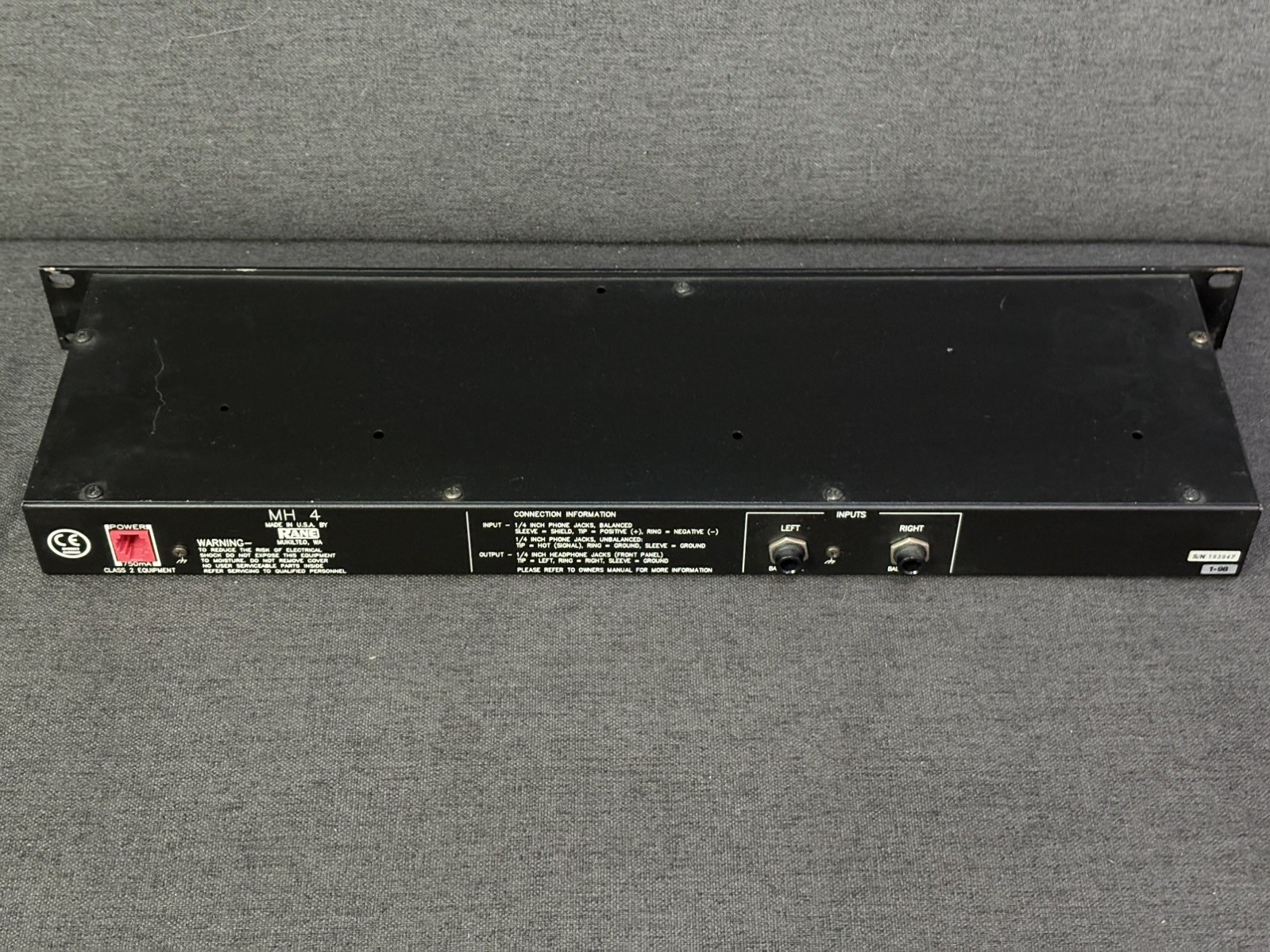 Rane MH4 Mojo Series, Rack Mount 4 Channel Stereo Headphone Console, US MADE