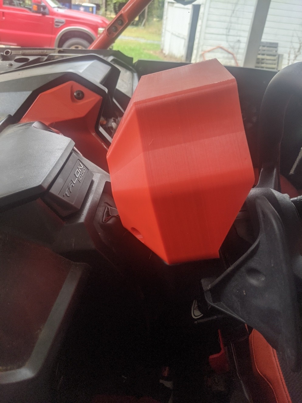 Honda Talon Gauge Cluster Relocation Hood Kit - USA Seller *Orange*