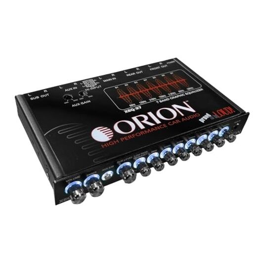 XEQ-X7 7-Band Graphic Equalizer with Front 3.5mm AUX Input – 7-Band Equalizer