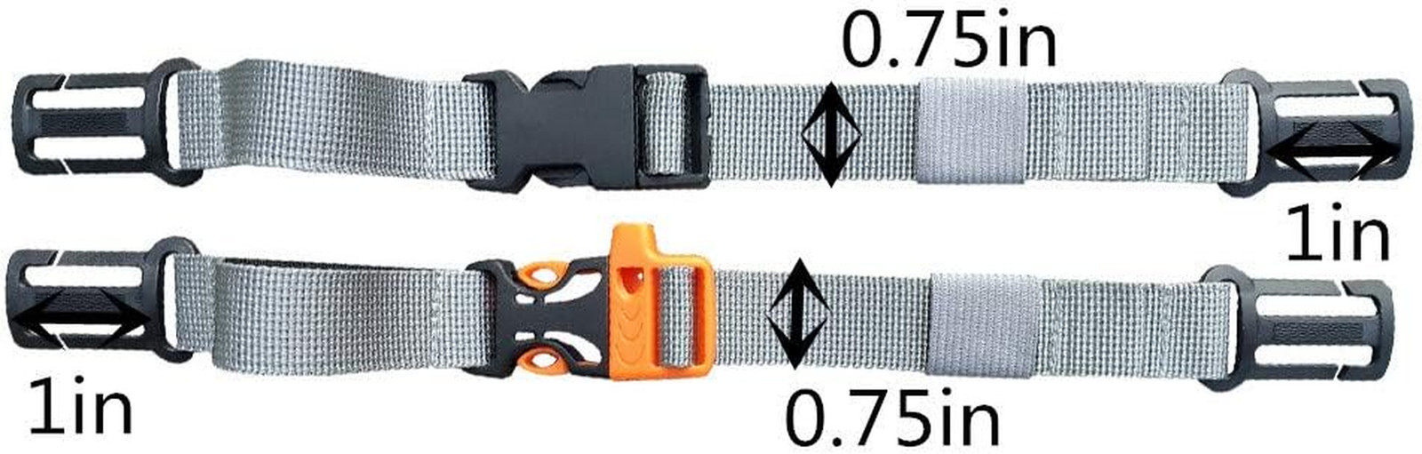 2 Packs Backpack Chest Strap- Nylon -Suitable for Webbing on The Backpack up ...