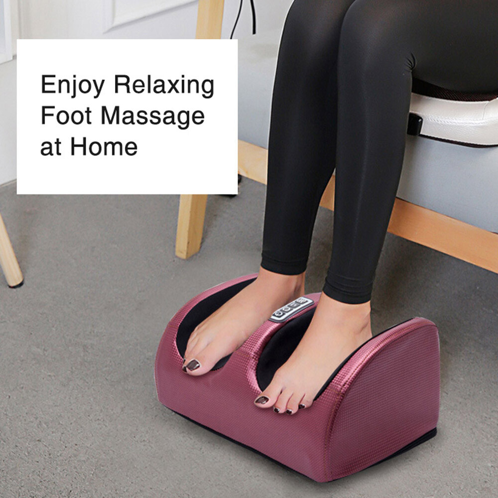 Shiatsu Electric Foot Calf Massager with Hot Compress Heating Therapy Kneading