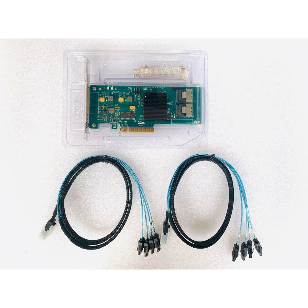 LSI SATA SAS 9211-8i IT Mode 8 Port 6Gb/s + 2*SFF-8087 SATA Cable