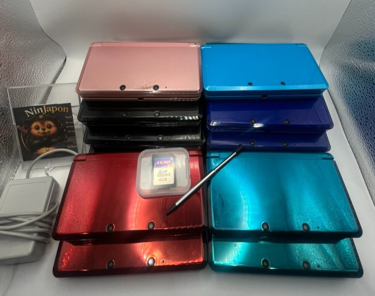 Nintendo 3DS Select Color Console region free  / Charger SD card from JAPAN FS