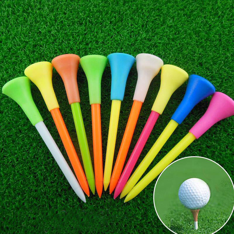 Golf Tees Plastic Unbreakable 3 1/4 2 3/4 2 1/8 inch Value 50 Pack Cushion Top