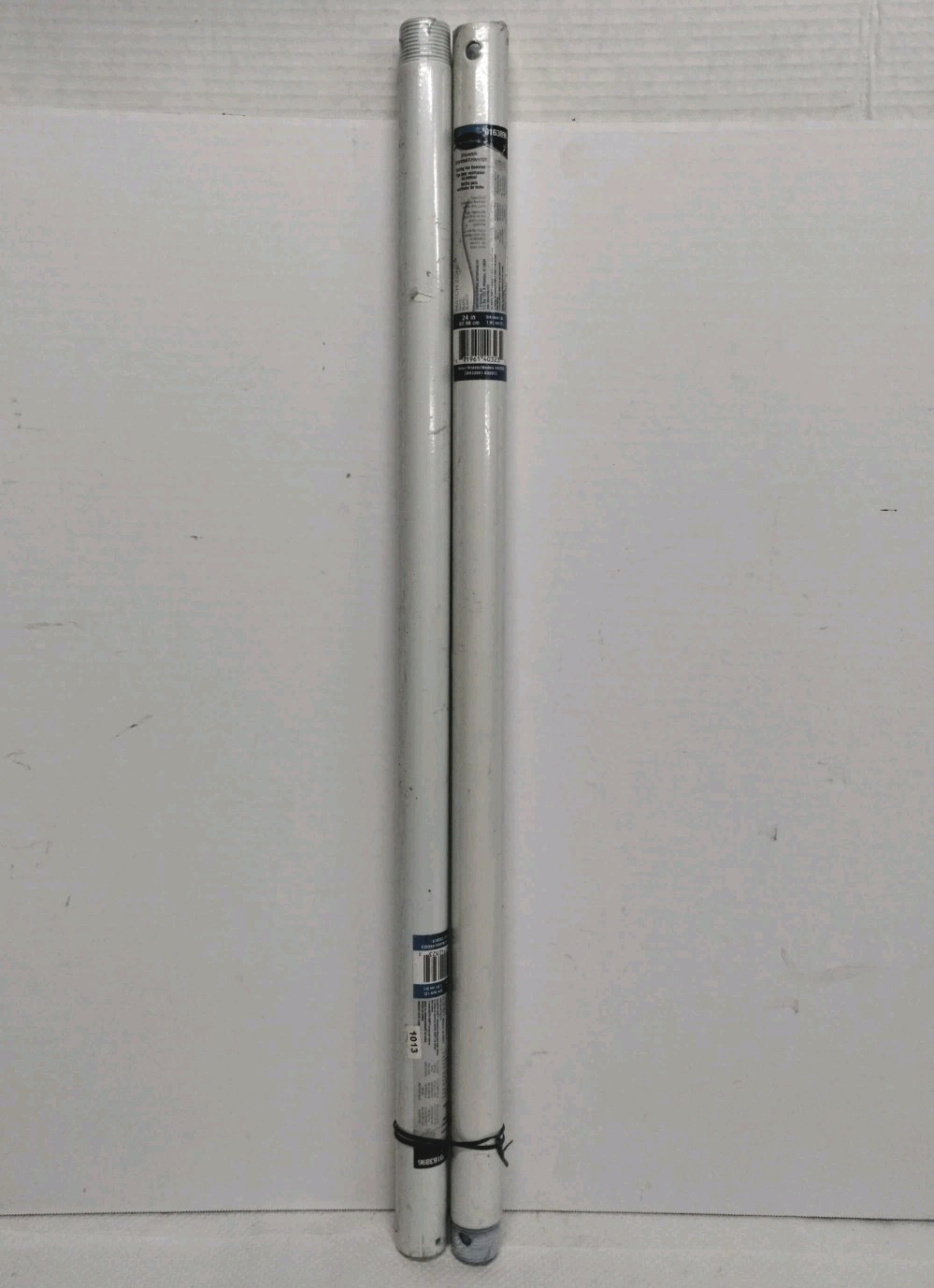 Ceiling Fan Downrod Universal Harbor Breeze White 24 Inch 2 Piece Lot