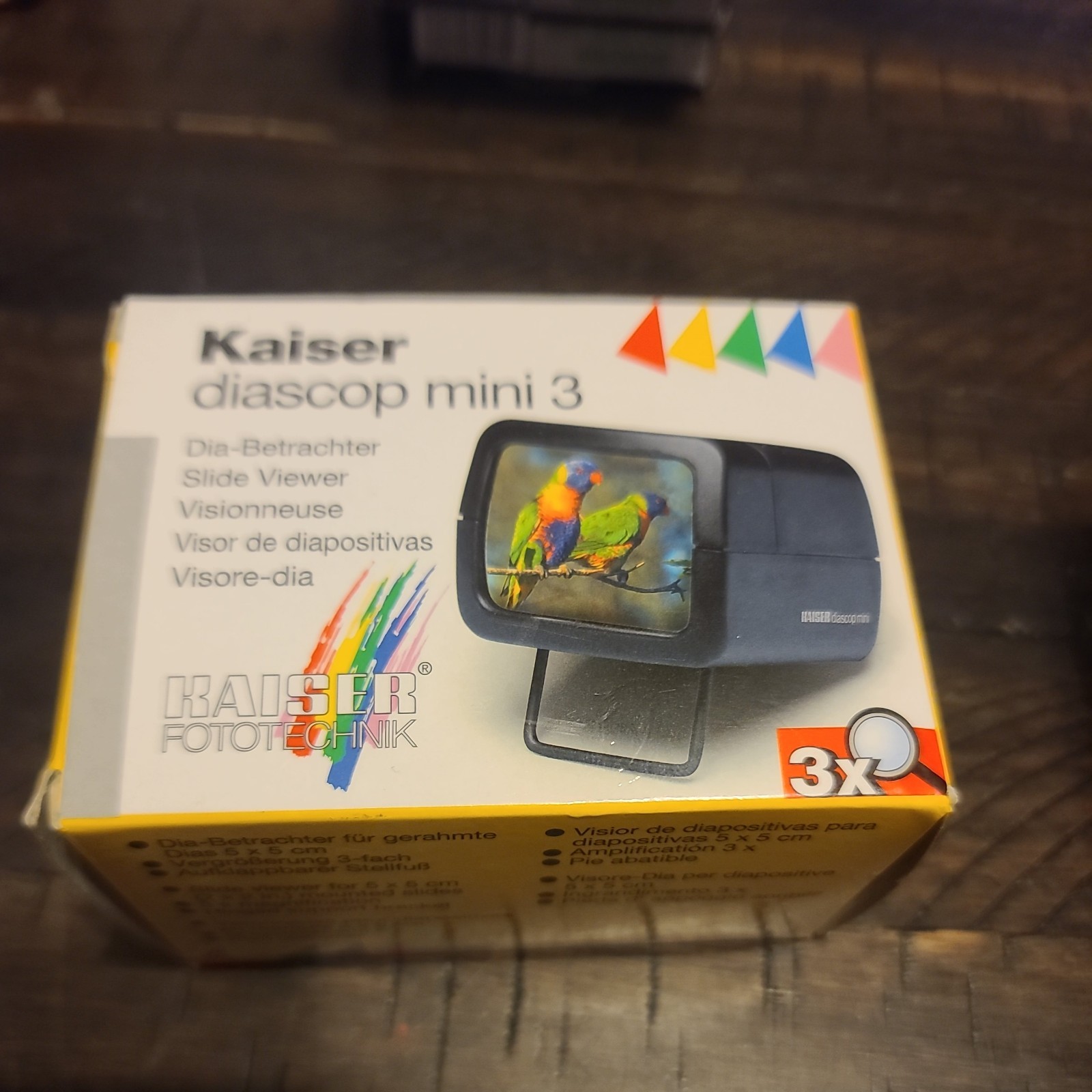 Kaiser fototechnik diascop mini 2 slide viewer in box